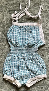 Vintage Girl’s Sunwear by Carrots Short Romper Jumper Spring Geometric Size 4 - Picture 1 of 1