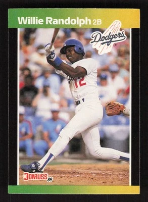 Willie Randolph 1989 Donruss Traded #T-8 Los Angeles Dodgers - Image 1 of 2