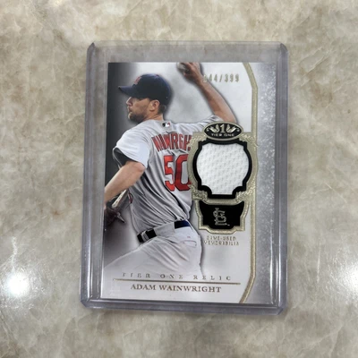 2013 Topps Tier One Relics /399 Adam Wainwright #TOR-AW - Image 1 of 4