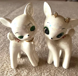 Cervo cervo vintage decorazione Giappone MCM rara renna ceramica regalo statuina kitsch - Foto 1 di 3