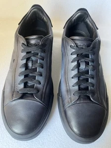 Santoni Mens Sneakers Size 11 Leather Casual MBGT21554 Italy Preppy Designer - Picture 1 of 7