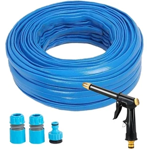 Gartenschlauch flexibel 15m Wasserschlauch 50ft mit Sprühpistole - Bild 1 von 10