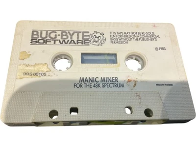 Bug-Byte Manic Miner Game 48K Spectrum Bug Byte Cassette Only Rare Retro Video - Image 1 of 2