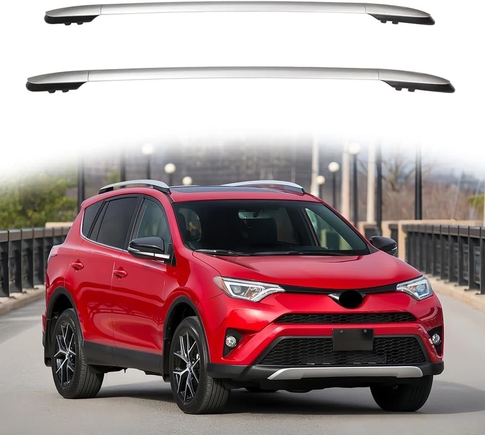 2Pcs Roof Rail Rack Luggage Cargo Carrier CrossBar Fit for Toyota RAV4 2013-2017 - Изображение 1 из 4
