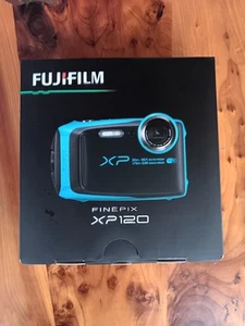 Fujifilm FinePix XP120 16.4MP Waterproof Digital Camera Blue - Brand New - Picture 1 of 4