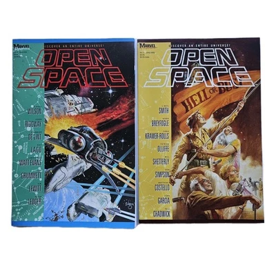 Lot Of 2 OPEN SPACE #2 & #3 Graphic Novels TPB Marvel Graphics 1990 VF+ 8.5 - Image 1 of 4