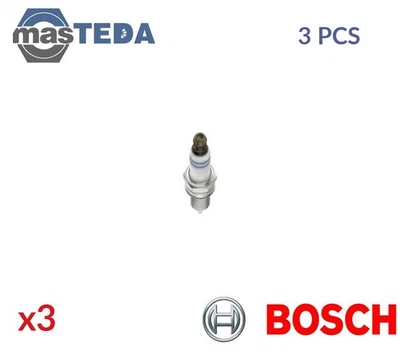 0 242 129 525 ZÜNDKERZE ZÜNDKERZEN BOSCH 3PCS NEU OE QUALITÄT - Image 1 of 4