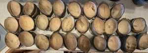 Lot 56 PIECES COCONUT SHELLS 100% Natural Halves for Crafting Decoration  - Picture 1 of 2