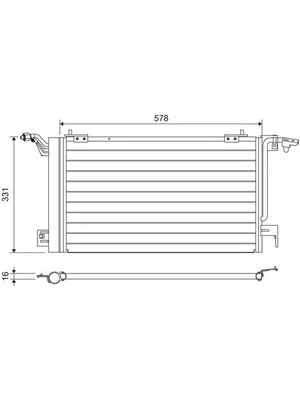 Valeo Air Conditioning Condenser fits Peugeot 306 2.0 7D,N3,N5 (817230) - image 1 of 4