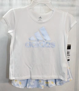 Adidas Skort & Shirt Daisy Outfit Set Size 6X Girl's - Picture 1 of 9