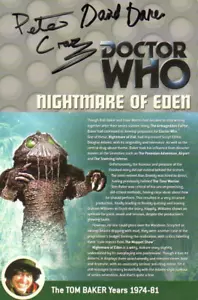 Doctor Who: Nightmare in Eden DVD Insert Signed by PETER CRAZE & DAVID DAKER - Picture 1 of 1
