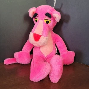 Vtg Pink Panther Plush Stuffed Toy 80s Mighty Star United Artists Very Loved - Picture 1 of 16