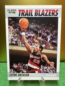 CLYDE DREXLER 1997-98 FLEER DECADE OF EXCELLENCE 1987-1997 PORTLAND