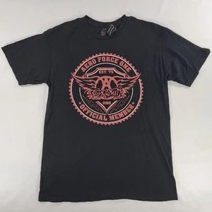 Aerosmith Aero Force One 2018 Official Member Tee Shirt T-Shirt schwarz Gr. Medium - Bild 1 von 6