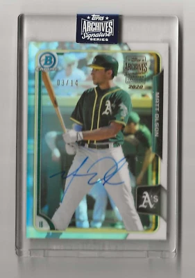 Topps Archives Signature Series 2020 Matt Olson (2015 Bowman Draft) Foto 1 de 2