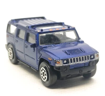 Majorette Hummer H2 TM GM Blue 1:61 (3") no Package - Image 1 of 4
