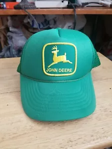 Vintage John Deere Mesh SnapBack Trucker Hat KC Caps - Picture 1 of 5