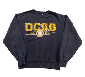 Vintage UCSB Santa Barbra Blue Sweatshirt Crewneck Size Small - Picture 1 of 5