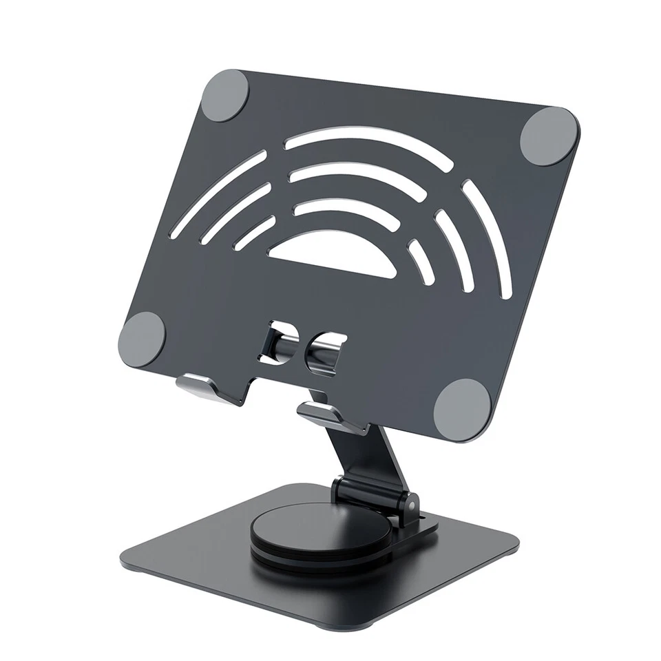 360° Rotatable Metal Tablet Phone Stand Adjustable Desktop Holder For iPad Pro - Image 1 of 4