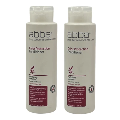 2 Pack Abba Color Protection Conditioner Chemically Treated Hair 8 oz Coconut  - Image 1 of 4
