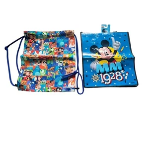 Mochila Disney Pixar Cinch y bolsa de compras reutilizable Mickey Mouse envío gratuito - Imagen 1 de 6