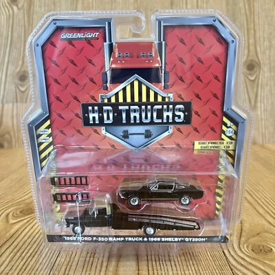 NEW Greenlight HD Trucks 68 Ford F-350 Ramp Truck 66 Shelby GT350H Series 13 - Image 1 of 3