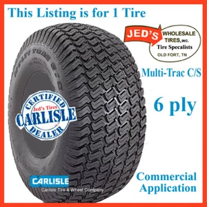 18x9.50-8 Riding Lawn Mower Garden Tractor TIRE Carlisle Multi Trac C/S 6ply T-L - Picture 1 of 7