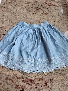 Alice Through The Looking Glass Mini Skirt Junior Size Xs Disney Light Blue  - Picture 1 of 11