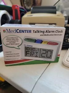 MedCenter Talking Alarm CLOCK Your Medicine Reminder Interactive minder Battery - Picture 1 of 6