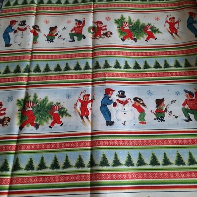 Bordürenstoff, Design "Snowflake Gingham", Michael Miller,  Patchwork-Stoff - Bild 1 von 4