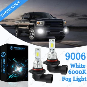 For Silverado 1500 2500 3500 2003-2006 2pcs 9006 Fog Bulbs LED White 6000K - Imagen 1 de 12