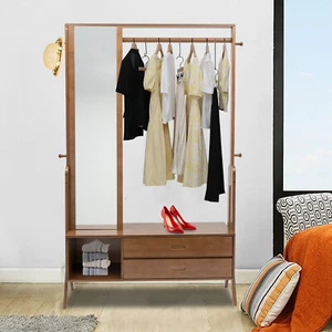 For Entryway Shoe Storage Hanger Set Bamboo Multi-function Tree Garment Rack - Picture 1 of 16