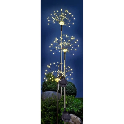 Solar-Gartenstecker Twinkle, 3er-Set für Garten & Co, traumhafte Leuchteffekte - Bild 1 von 2