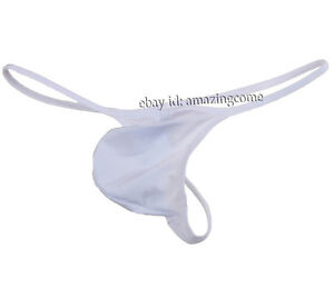Men's Spandex Bulge Pouch Tanga Underwear Elastic Swim Micro Thong String T-Back