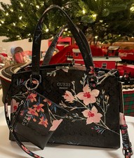guess flower purse