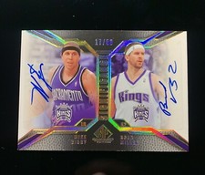 2007-08 UD SP Game Used Signifigants Mike Bobby Brad Miller Dual Auto Gold /50