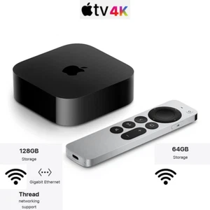 New 2022 Apple TV 4K 3rd Gen A15 Bionic, 64GB WiFi or 128GB Ethernet - Picture 1 of 8