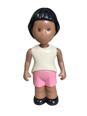 Vintage Little Tikes Dollhouse People Black Girl Daughter African American Doll - Image 1 of 4