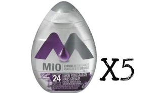 Potenciador de agua líquido MIO 5 botellas, granada de bayas, concentrado de 48 ml x 5 = 240 ml - Imagen 1 de 1