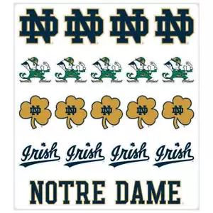 Notre Dame Fighting Irish Mehrzweck Vinyl Aufkleber Blatt - Bild 1 von 1