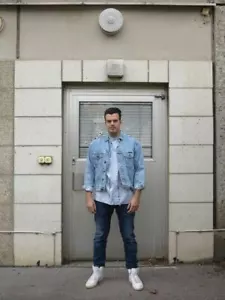 Wrangler Authentic Western Jeansjacke S Jacke blau 90er TRUE VINTAGE 90s denim S - Bild 1 von 10