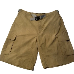EMS Eastern Mountain Sports Beige 10” Cargo Shorts Outdoor Hiking Mens 33 - Picture 1 of 10