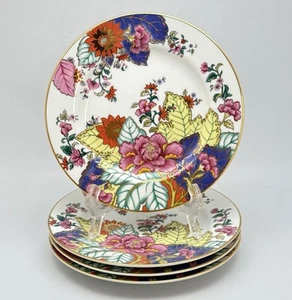 Juego de 4 platos de cena vintage Horchow hoja de tabaco 10 1/4 Japón - Imagen 1 de 7