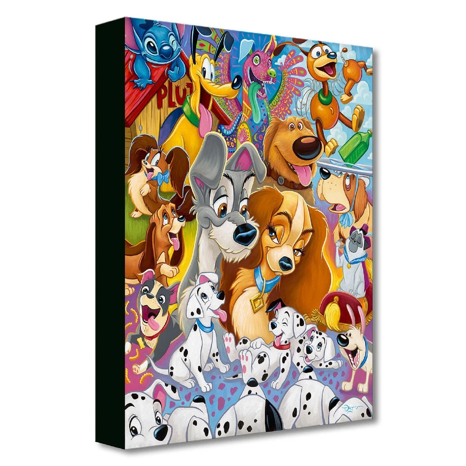 So Many Disney Dogs 16Hx12.5W Disney Fine Art by Tim Rogerson - Image 1 of 1