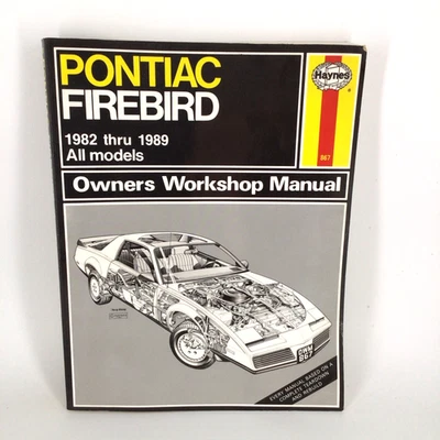 Pontiac Firebird 1982 a 1992 todos los modelos manual de reparación automotriz Haynes 867 Foto 1 de 4