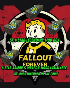 Fallout 76 [PC] Legendary Mods X5 4 STAR MIX ANY--MSG ME YOUR 5 WHEN PURCHASING - Picture 1 of 2