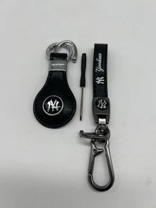 Juego de 2 llaveros de cuero New York Yankees - Imagen 1 de 2