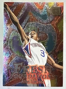 1996-97 Fleer Metal Fresh Foundations #236 Allen Iverson Rookie RC 76’ers - Picture 1 of 3
