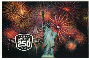 Statue of Liberty New York City, America 250 Years 1776 - 2026 - Modern Postcard - Picture 1 of 2