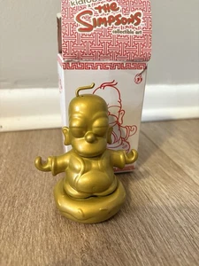 Kidrobot The Simpsons Homer Buddha 3" Gold Rare Nirvana Art Piece - Picture 1 of 9